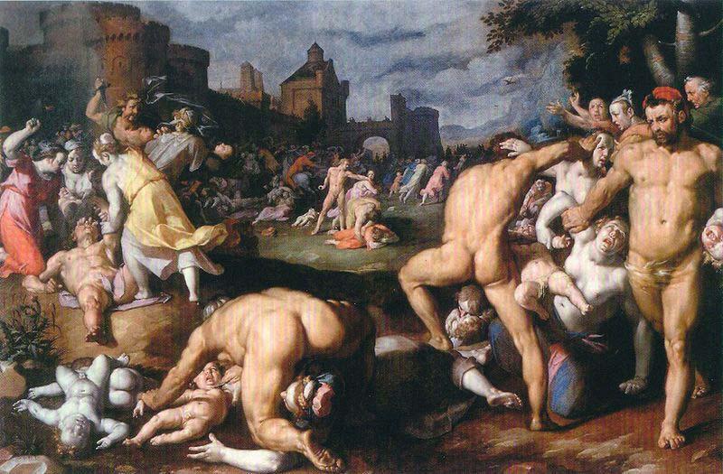 cornelis cornelisz Massacre of the Innocents. oil painting picture